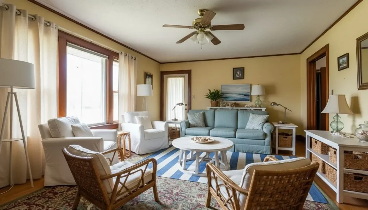 Airbnb room restyled with bold boho character