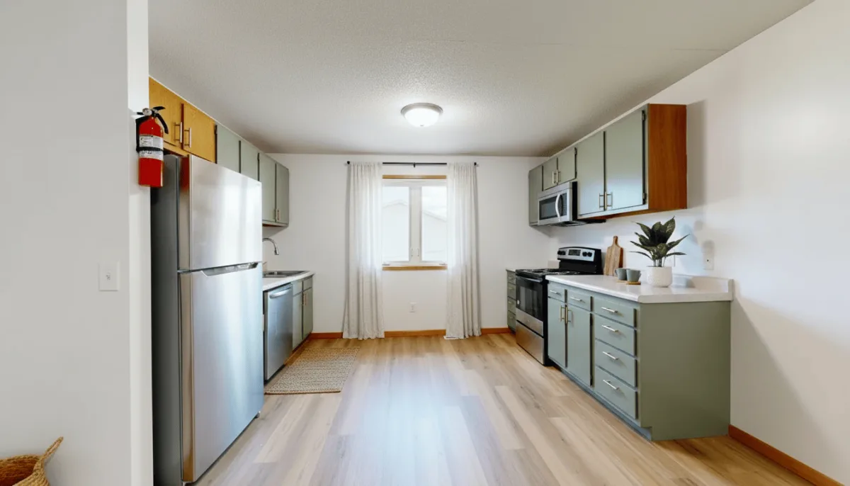 Scandinavian kitchen designed with AI