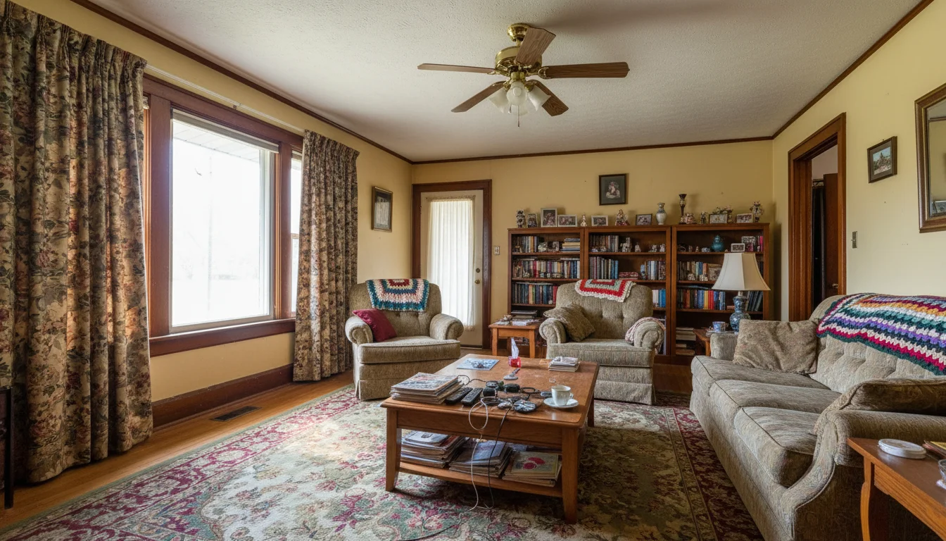 Room before AI redesign from photo