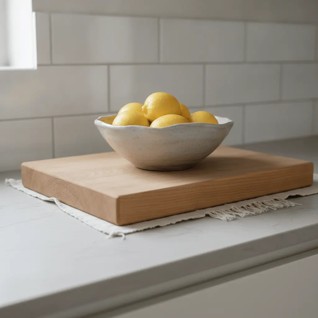 Scandinavian kitchen countertop vignette
